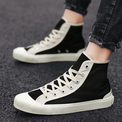 

Spiritual society guy high shoes mens Korean version of the trend of mens shoes Gaobang wild shoes casual shoes shoes tide shoes