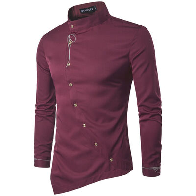 

SUNSIOM Men Casual Stylish Slim Fit Long Sleeve Casual Business Formal Dress Shirts Tops