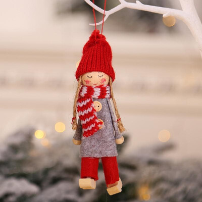 

Wooden Wool Pendant Widget for Children Lovely Christmas Tree Decoration Children Room Furnishings