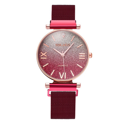 

Best Sale Women Watches Rose Gold Dial Ladies Fashion Quartz Wristwatch Magnetic Buckle Strap Clock Casual Style Gift Femme