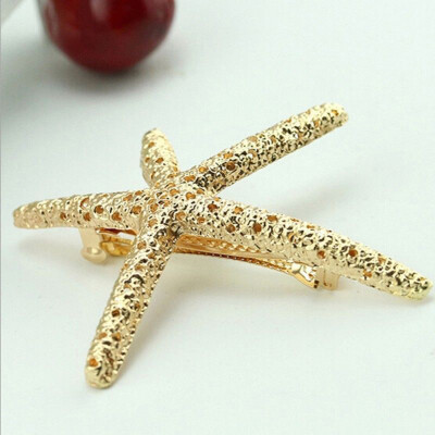 

Gobestart Fashion Women Beach Coral Star Hair Clip Barrette Hairpin Bobby Pin Jewelry