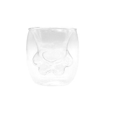 

Cute Cat Claw Mugs Cartoon Coffee Milk Cup Double Layer Hot Resistant High Borosilicate Glass Tea Cups