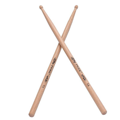

One Pair of 7A Wooden Drumsticks Drum Sticks Ash Wood Drum Set Accessories