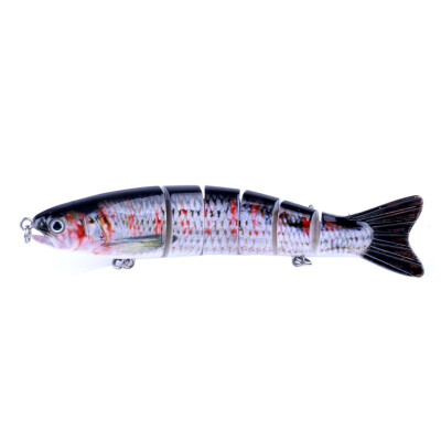 

New Hot 127CM Fishing Lure Mini 3D Artificial Bait False Multi Joint Printed Fish Shape ABS Plastic Lure Fishing Accessories