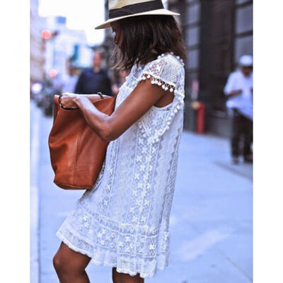 

Womens Swing Dress Holiday Strappy Pocket Ladies Summer Beach Midi Sundress
