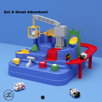 

Tailored Kids Car Adventure Game Through Customs Inertial Vehicle Railway Track Toys Gift