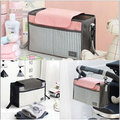

Baby Diaper Bag Portable Stroller Pram Nappy Changing Organizer Insert Storage