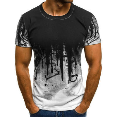 

2018 NEW Fashional Sports T Shirt Summer Man Shirt Floral Print Shirt