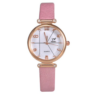 

New Product Women Watches Unique Design Dial Ladies Quartz Wristwatch Digital Leather Strap Clock Simple Dress Montre Femme