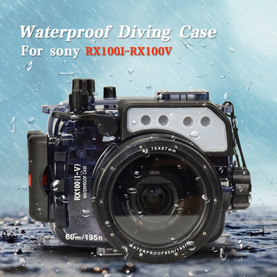 

Sea frogs 195FT60M Underwater Waterproof Camera Diving housing case for Sony DSC RX100 RX100II RX100III RX100IV RX100V RX100I-V