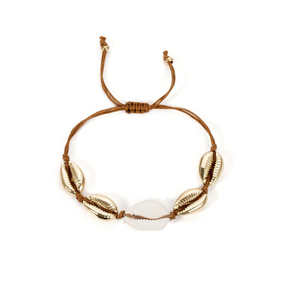 

2019 Fashion Puka Gold natural Cowrie Shell Choker Necklace for Women Girl Seashell Summer Statement Handmade Jewelry Gift