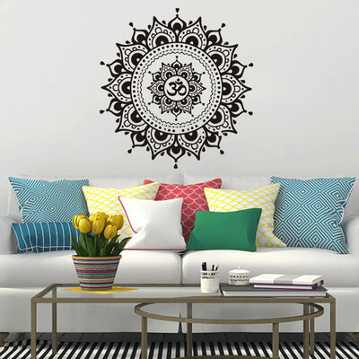 

〖Follure〗Mandala Flower Indian Bedroom Living Room Wall Stickers Decal Art Mural Home