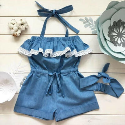 

UK Kids Toddler Baby Girl Bodysuit Romper Jumpsuit Playsuit Sunsuit Clothes Set