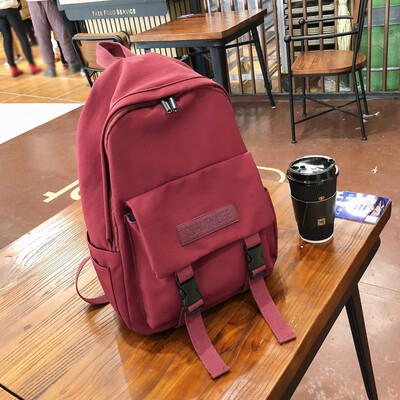 

Tailored Student Bag Female Fresh Literary Shoulder Bag Canvas Computer Bag Travel Bag