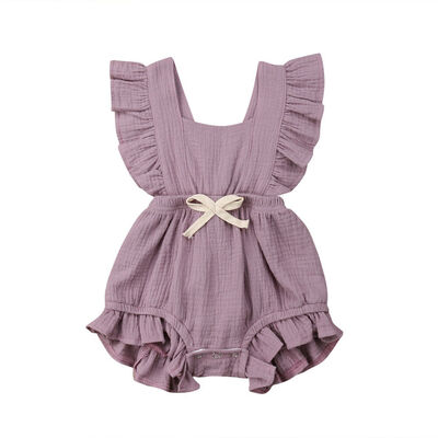 

Newborn Baby Girls Ruffle One-Pieces Romper Bodysuit Jumpsuit Outfits Sunsuit