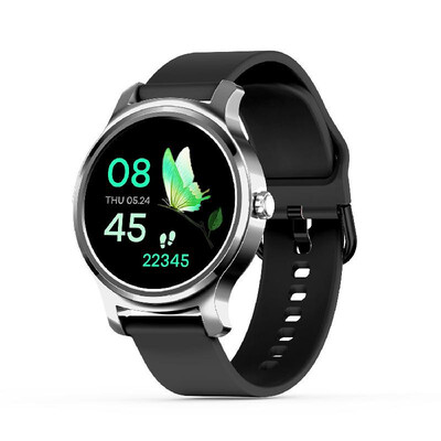 

SMA-R2 Smart Watch Round Touch Screen Silicone Band IP67 Waterproof Call Reminder Step Count Sleep Heart Rate Fitness Monitoring C