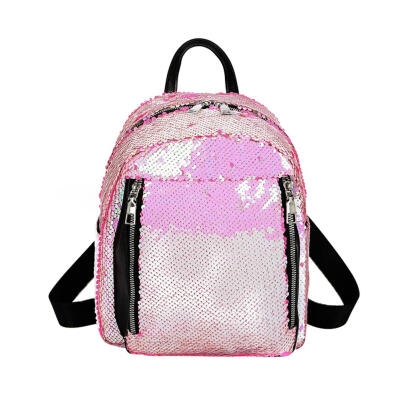 

Women Sequins Backpacks Teenage Girls Travel School Bags Bling Shoulder Bag