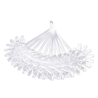

Toponeto 120 Tip Nail Art Design Acrylic Polish Fan Board Display Practice Sticks Wheel