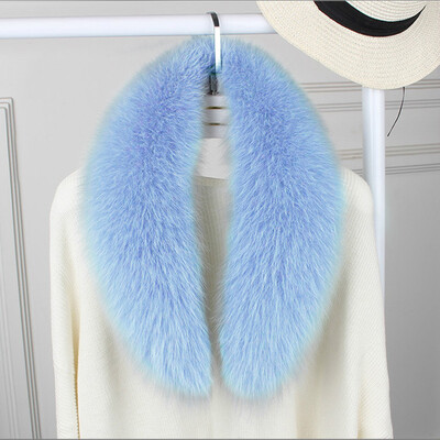 

Luxury Winter Faux Fur Collar Coat Women Scarf Warm Hairy Soft Shawl Hood Fur Decor For Jackets Multi Color Female Fur Scarves
