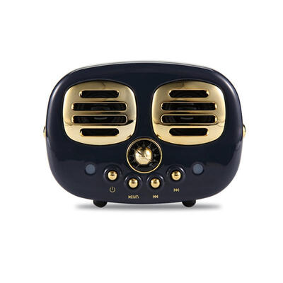 

Creative Dual Speaker Retro Wireless Bluetooth Speaker Mini Portable Multifunctional Speaker Support TF Card U Disk For Home