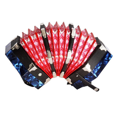 

Concertina Accordion 20-Button 40-Reed Anglo Style with Carrying Bag