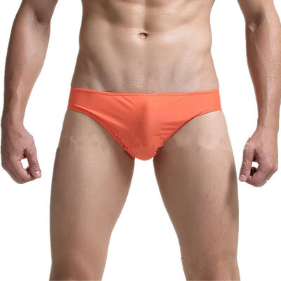 

Mens Low-waist Ice Silk Mini Briefs Underwear Sexy Breathable Underpants -XL