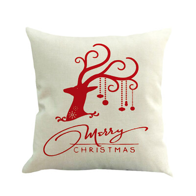 

Tailored Merry Christmas Cushion Cover Square Pillow Case Home Decor