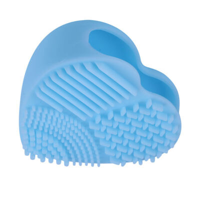 

Cute Design Heart Shape Clean Make up Brushes Wash Brush Silica Glove Scrubber Board Cosmetic Cleaning Tools For Makeup Brushes