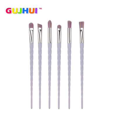 

〖Follure〗6Pcs Colorful Cosmetic Eyebrow Eyeshadow Brush Makeup Brush Sets Kits Tools