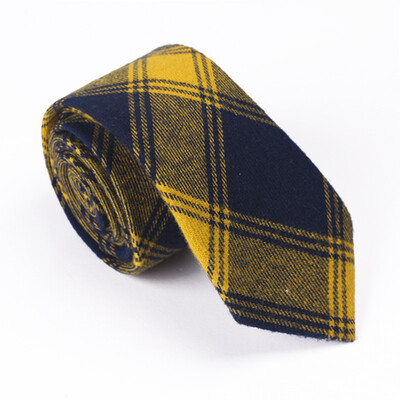 

Mens cotton striped plaid tie 51 cotton tie European&American casual tie cross-border wholesale one generation