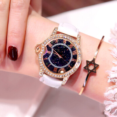 

Watch ladies&students Korean version of rhinestone fashion waterproof casual atmosphere Shi Ying ladies watch shaking sound ne
