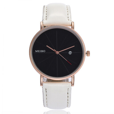 

Fashion Stlye Women Watches Black Dial Ladies Simple Quartz Wristwatch Exquisite Leather Strap Clock Zegarki Damskie