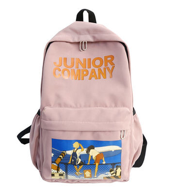 

Female backpack ins wind Korean high school students backpack ancient feeling large capacity fashion backpack female