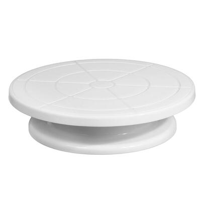 

Plastic Cake Turntable Round Rotating DIY Rotary Decoration Platform Stand