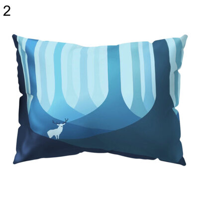 

Circle Wave Geometric Pattern Pillow Cover Cushion Case Car Sofa Bedroom Decor