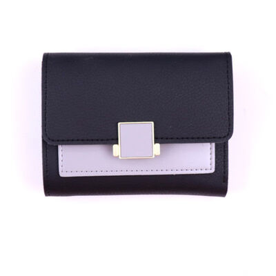 

2019 New Style Fashion Hot Women Lady Clutch Leather Wallet Short Money Holder Phone Bag Case Purse Patchwork