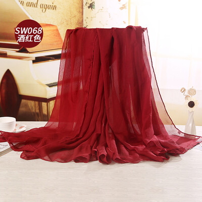 

2017 spring&summer new solid color silk scarf sunscreen beach towel shawl Taobao hot silk silk scarf wholesale