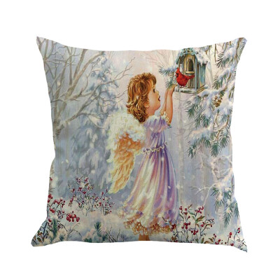 

Tailored Christmas Pillow Cover Pillowcases Decorative Sofa Cushion Cover 45x45cm