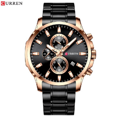 

Curren Men Watch Business Multifuntional Waterproof Watches Quartz Watch