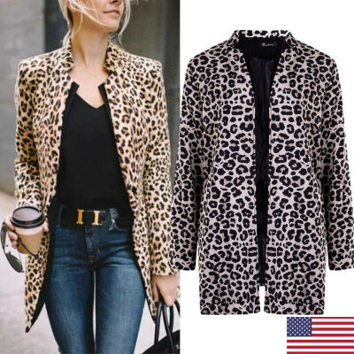 

US STOCK Women Slim Casual Business Blazer Suit Jacket Coat Outwear Cardigan Top