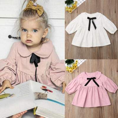 

UK Toddler Baby Girls Dress Long Sleeve Princess Party Pageant Dresses Clothes