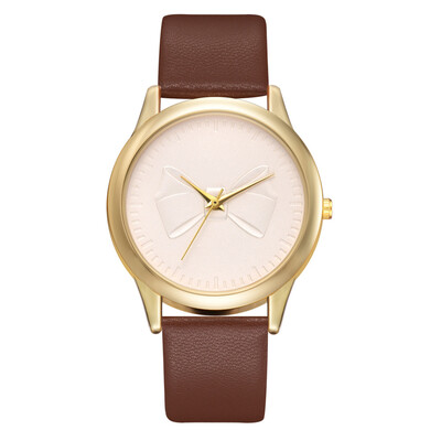 

Cute bow watch 2019 new alloy PU watch Korean business simple student casual watch