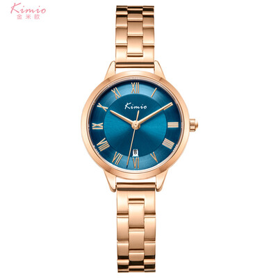 

Steel band calendar watches womens slim&simple temperament ins wind retro ladies watches waterproof French minority