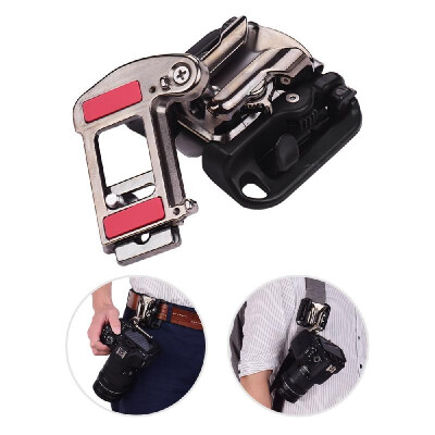 

Camera Belt Holster Mount Waist Clip Holder Hanger With Quick Release Plate 14 Inch Screw for Canon Nikon Sony Olympus DSLR Camer