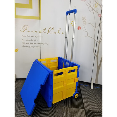 

ZHIWEI Second-generation folding shopping cart Portable Large capacity 16547
