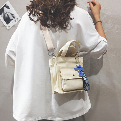 

Summer handbag bag female 2019 new Korean version of the casual broadband shoulder slung Harajuku girls canvas bag