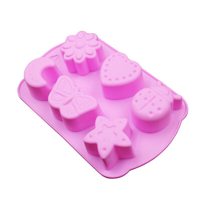 

〖Follure〗Silicone Cake Baking Mold 8 Cake Insects jelly Handmade DIY Tray New Style