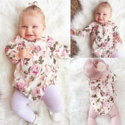 

Floral Newborn Infant Kids Baby Girl Bodysuit Romper Jumpsuit Outfit Clothes Set