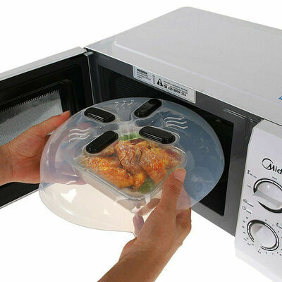 

New Microwave Hover Anti Splattering Magnetic Food Cover Microwave Splatter Lid