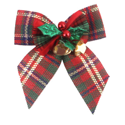 

Tailored Christmas Bow With Iron Bells Christmas Wreath With Christmas Tree Decorations